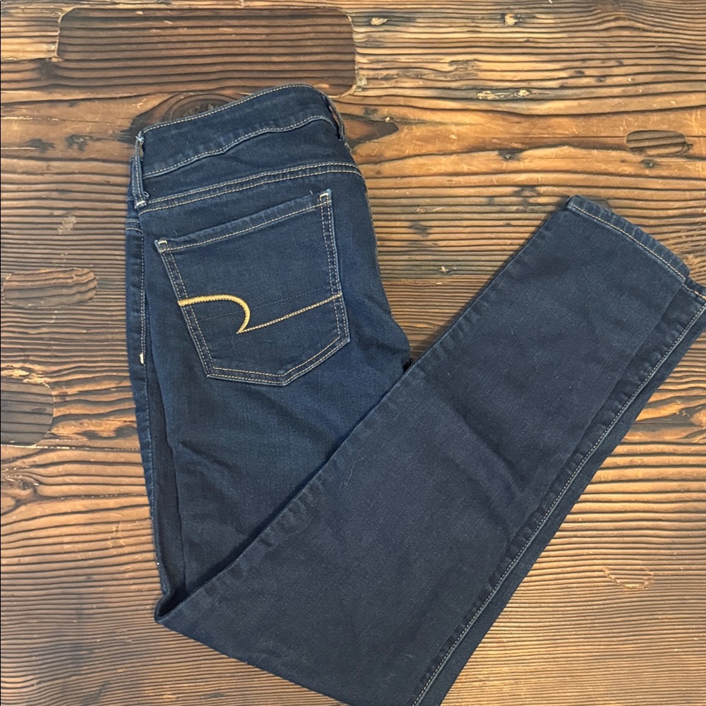American Eagle Outfitters Dark Blue Skinny Jeans